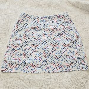Cutter & Buck White Patterned Activewear Skort DryTec 50+ UPF Women’s Size M